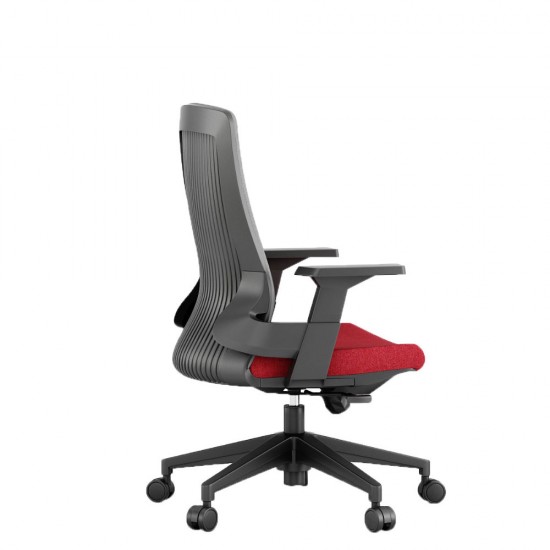 BOLD ΚΑΡΕΚΛΑ ΓΡΑΦΕΙΟΥ ΓΚΡΙ ΣΚΟΥΡΟ BORDEAUX 60x63xH96-108cm