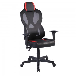 STORM ΚΑΡΕΚΛΑ GAMING ΓΡΑΦΕΙΟΥ LED ΜΑΥΡΟ ΚΟΚΚΙΝΟ 50x73xH135cm