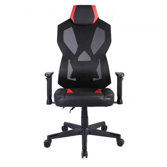 STORM ΚΑΡΕΚΛΑ GAMING ΓΡΑΦΕΙΟΥ LED ΜΑΥΡΟ ΚΟΚΚΙΝΟ 50x73xH135cm