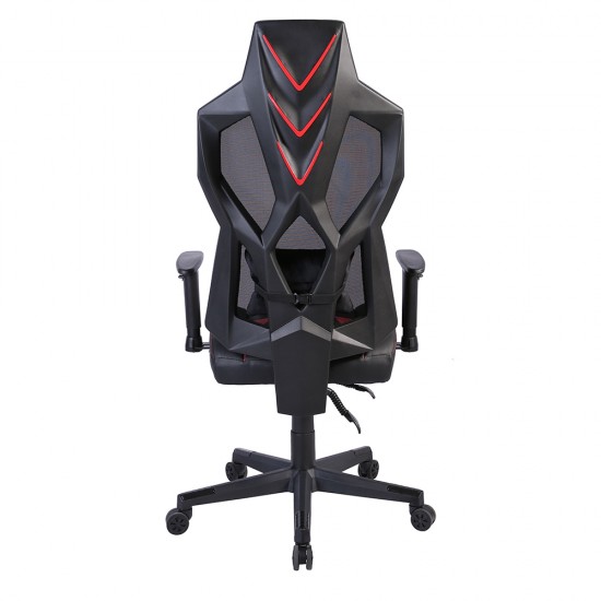 STORM ΚΑΡΕΚΛΑ GAMING ΓΡΑΦΕΙΟΥ LED ΜΑΥΡΟ ΚΟΚΚΙΝΟ 50x73xH135cm