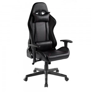 MAXIMUS ΚΑΡΕΚΛΑ GAMING ΓΡΑΦΕΙΟΥ ΜΑΥΡΟ 51x74xH122/130cm