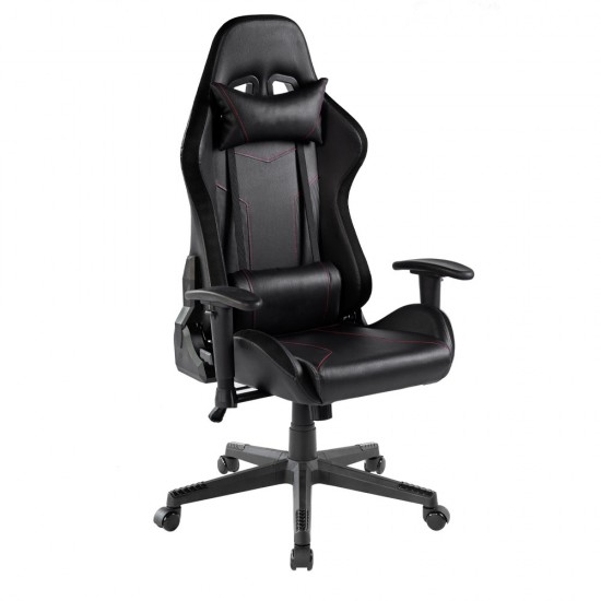 MAXIMUS ΚΑΡΕΚΛΑ GAMING ΓΡΑΦΕΙΟΥ ΜΑΥΡΟ 51x74xH122/130cm