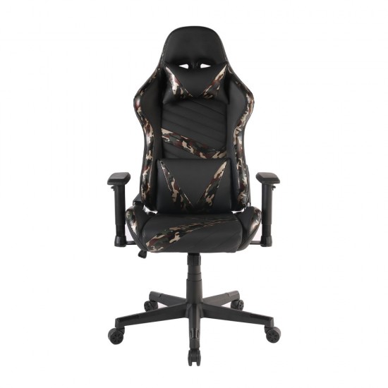 DYSKORD ΚΑΡΕΚΛΑ GAMING ΓΡΑΦΕΙΟΥ ΜΑΥΡΟ ΜΕ PATTERN 50x74xH127/137cm