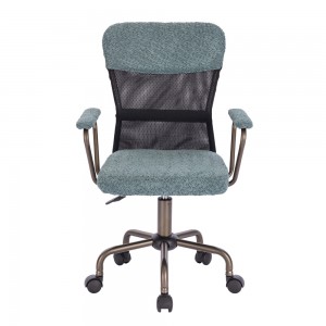 BELL ΚΑΡΕΚΛΑ ΓΡΑΦΕΙΟΥ ΜΕΝΤΑ ΜΑΥΡΟ 54x52xH92cm