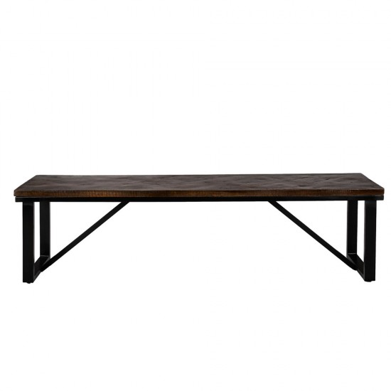 MAIANDROS ΠΑΓΚΑΚΙ ΚΑΦΕ ΣΚΟΥΡΟ 170x45x45cm