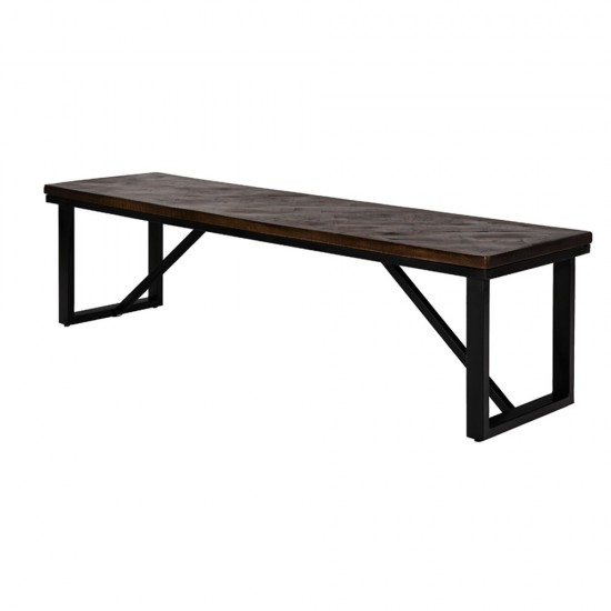 MAIANDROS ΠΑΓΚΑΚΙ ΚΑΦΕ ΣΚΟΥΡΟ 170x45x45cm