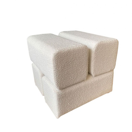 CHEVAL ΣΚΑΜΠΟ ΛΕΥΚΟ 45x45xH42cm