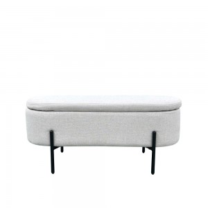 OVAL ΣΚΑΜΠΟ ΜΕ ΑΠΟΘ/ΚΟ ΧΩΡΟ ΛΕΥΚΟ 95x36xH43cm