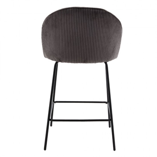 VOTSALO ΣΚΑΜΠΟ BAR ΓΚΡΙ 48x56xH95cm