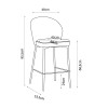 LUNE ΣΚΑΜΠΟ BAR ΛΕΥΚΟ 48x53,5x95,5 LUNE ΣΚΑΜΠΟ BAR ΛΕΥΚΟ 48x53,5x95,5