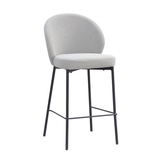 LUNE ΣΚΑΜΠΟ BAR ΓΚΡΙ 48x53,5x95,5cm