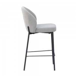 LUNE ΣΚΑΜΠΟ BAR ΓΚΡΙ 48x53,5x95,5cm