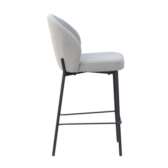 LUNE ΣΚΑΜΠΟ BAR ΓΚΡΙ 48x53,5x95,5cm