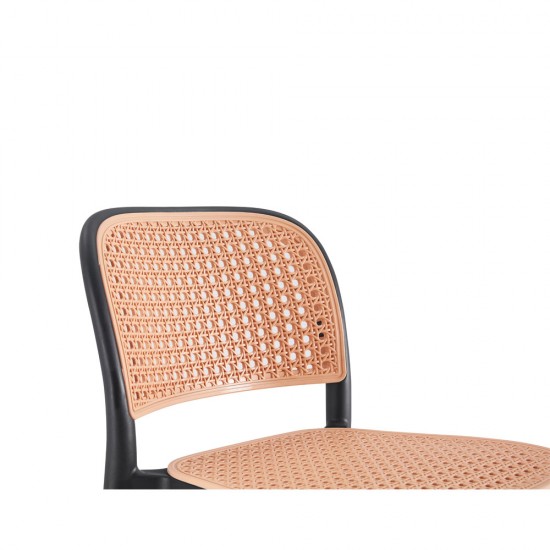 VIENNA ΣΚΑΜΠΟ ΜΑΥΡΟ ΦΥΣΙΚΟ 52,5x51xH103cm