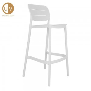 ZURICH ΣΚΑΜΠΟ BAR ΛΕΥΚΟ 50x48,5xH103,5cm