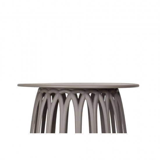 BASKET COFFEE TABLE CAPPUCCINO 50x50xH44cm