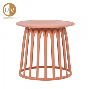 BASKET COFFEE TABLE TERRACOTTA 50x50xH44cm