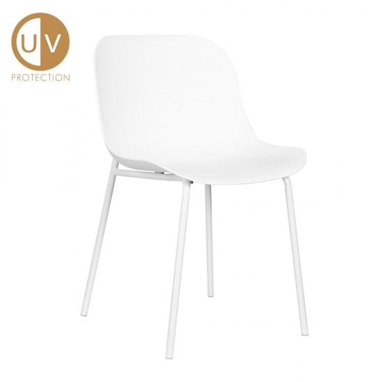 LIGNA ΚΑΡΕΚΛΑ ΛΕΥΚΟ 56,5x48xH79,5cm