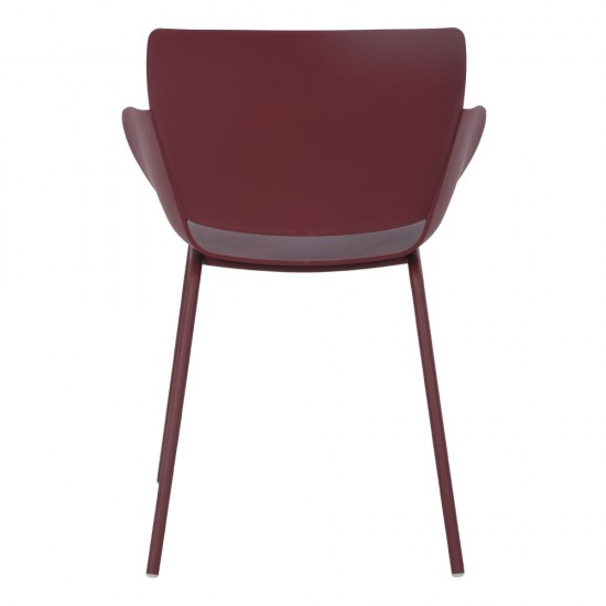 SEDIA ΚΑΡΕΚΛΑ MADDER BROWN 58x52xH79,5cm