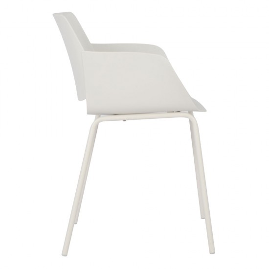 SEDIA ΚΑΡΕΚΛΑ OFF WHITE 58x52xH79,5cm