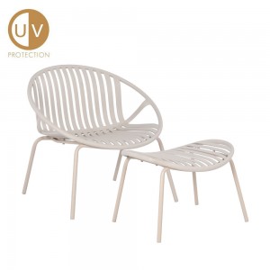 NADIN ΠΟΛΥΘΡΟΝΑ SET 2ΤΕΜ OFF WHITE 79,5x70xH74cm