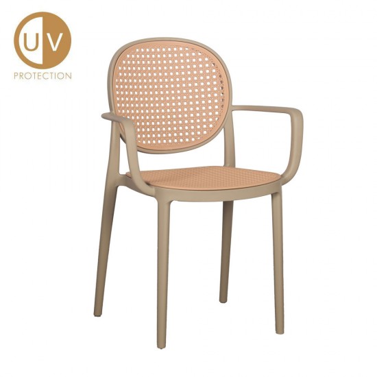 RATTI/P ΚΑΡΕΚΛΑ LATTE ΦΥΣΙΚΟ 57x51xH84cm