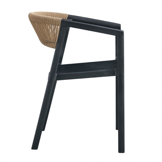 CONCORD ΚΑΡΕΚΛΑ ΜΑΥΡΟ LATTE 55,5x53,5xH76cm