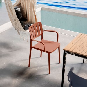 MILANO ΚΑΡΕΚΛΑ TERRACOTTA 53x58xH81,5cm