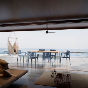 MILANO ΚΑΡΕΚΛΑ ΜΠΛΕ 53x58xH81,5cm