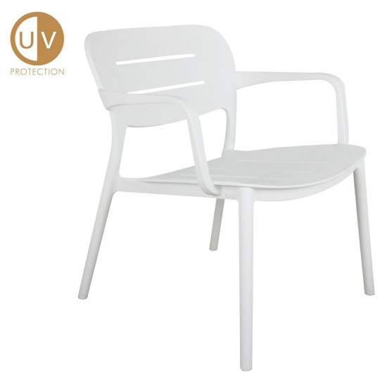 ZURICH ΠΟΛΥΘΡΟΝΑ ΛΕΥΚΟ 65x65xH76cm