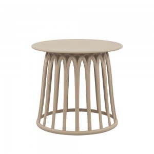 BASKET COFFEE TABLE ΓΚΡΙ ΑΝΟΙΧΤΟ 49.5x49.5x44