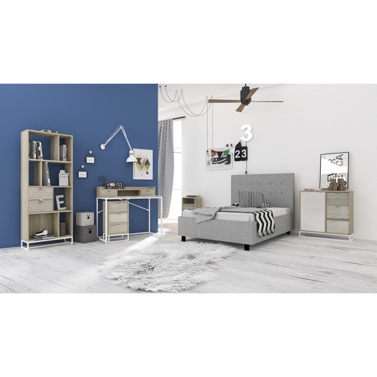 NAK ΓΡΑΦΕΙΟ SONOMA ΜΕ PATTERN 100x50xH88.5cm