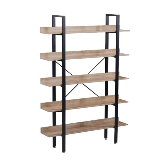 HORIZON ΒΙΒΛΙΟΘΗΚΗ 5ΡΑΦΙΑ SONOMA ΜΑΥΡΟ 120x28xH170cm HORIZON ΒΙΒΛΙΟΘΗΚΗ 5ΡΑΦΙΑ SONOMA ΜΑΥΡΟ 120x28xH170cm