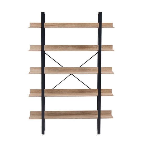 HORIZON ΒΙΒΛΙΟΘΗΚΗ 5ΡΑΦΙΑ SONOMA ΜΑΥΡΟ 120x28xH170cm HORIZON ΒΙΒΛΙΟΘΗΚΗ 5ΡΑΦΙΑ SONOMA ΜΑΥΡΟ 120x28xH170cm