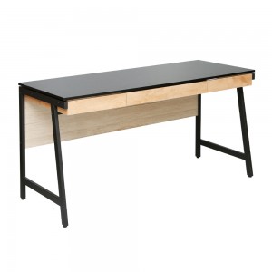 NEST ΓΡΑΦΕΙΟ ΦΥΣΙΚΟ ΜΑΥΡΟ 140x58xH75cm