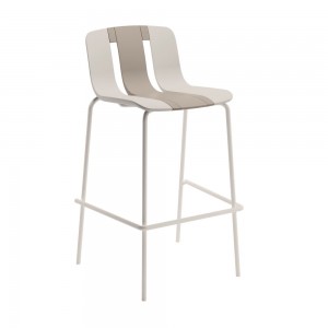 ART ΣΚΑΜΠΟ BAR ΜΠΕΖ OFF WHITE 52.5x52x103cm