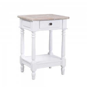 HISTORY ΚΟΜΟΔΙΝΟ ΛΕΥΚΟ ΦΥΣΙΚΟ 46x37xH67cm