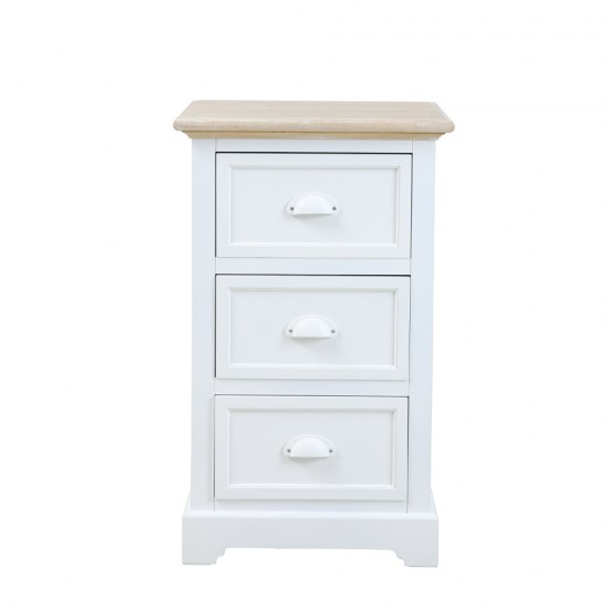 KIMOLOS ΚΟΜΟΔΙΝΟ 3ΣΥΡΤΑΡΙΑ ΛΕΥΚΟ ΦΥΣΙΚΟ 43x35xH71cm