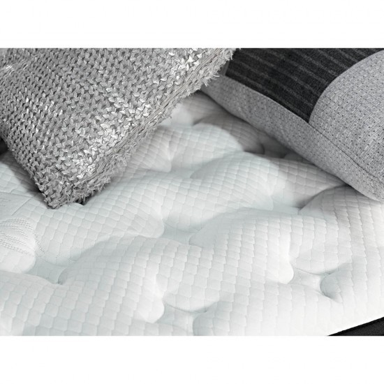 VISCO ALOE VERA ROLL PACK ΣΤΡΩΜΑ 160x200cm ΛΕΥΚΟ ΑΝΘΡΑΚΙ 200x160xH31cm