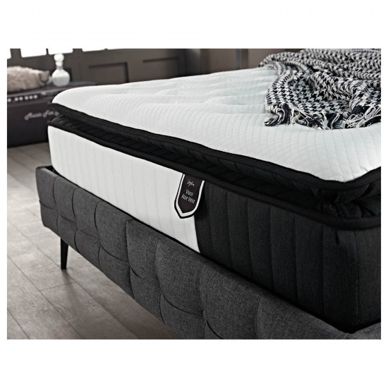 VISCO ALOE VERA ROLL PACK ΣΤΡΩΜΑ 160x200cm ΛΕΥΚΟ ΑΝΘΡΑΚΙ 200x160xH31cm