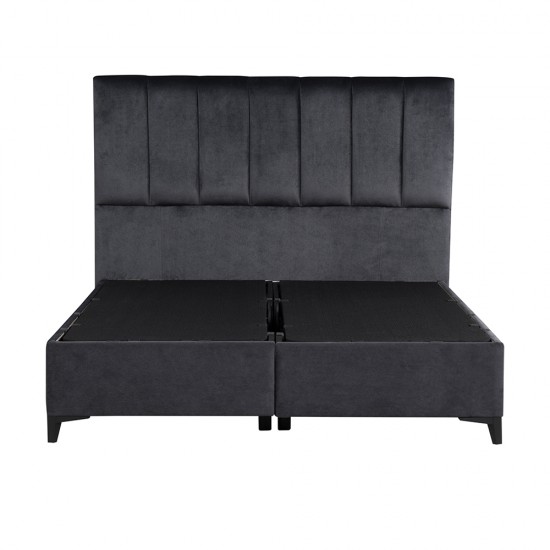 STICKS ΚΡΕΒΑΤΙ ΜΕ ΑΠΟΘΗΚ. ΧΩΡΟ (ΓΙΑ ΣΤΡΩΜΑ 160x200cm) ΓΚΡΙ 26-911 223x166xH120cm