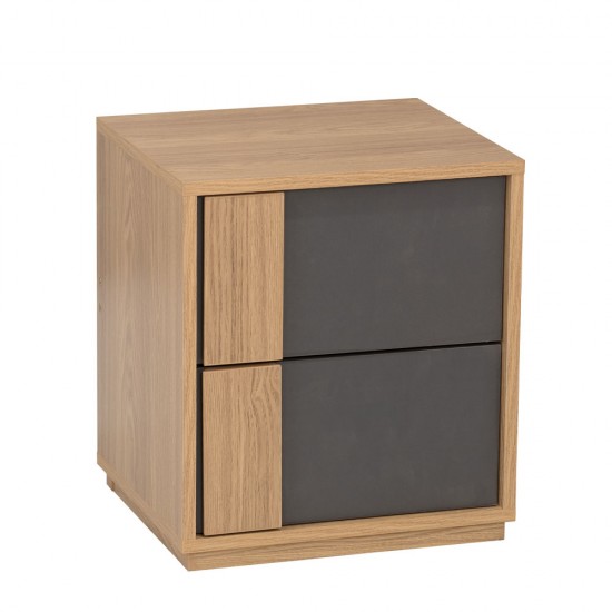 JENGA ΚΟΜΟΔΙΝΟ SONOMA ΓΚΡΙ 40x35xH45cm JENGA ΚΟΜΟΔΙΝΟ SONOMA ΓΚΡΙ 40x35xH45cm