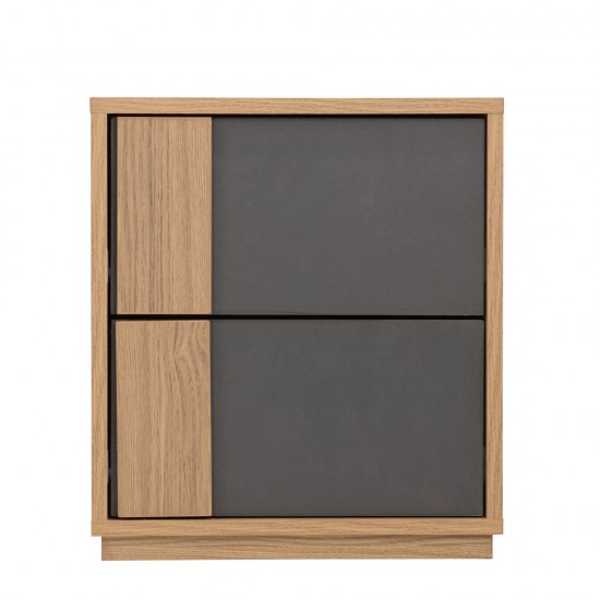 JENGA ΚΟΜΟΔΙΝΟ SONOMA ΓΚΡΙ 40x35xH45cm JENGA ΚΟΜΟΔΙΝΟ SONOMA ΓΚΡΙ 40x35xH45cm