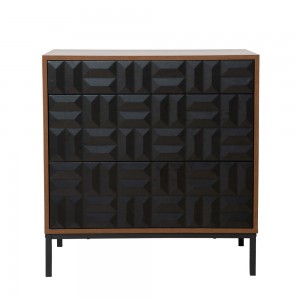 ZUMA ΣΥΡΤΑΡΙΕΡΑ ΚΑΡΥΔΙ ΜΑΥΡΟ 75,5x40xH79cm