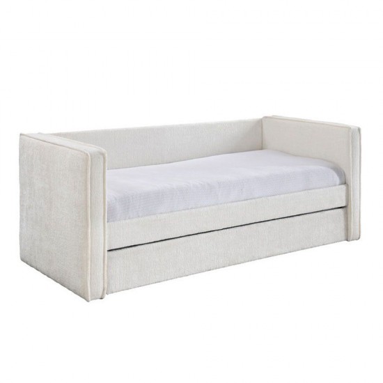 CALMO ΚΑΝΑΠΕΣ ΚΡΕΒΑΤΙ (ΓΙΑ ΣΤΡΩΜΑ 90x195cm) CREAM 222x99xH84,2cm