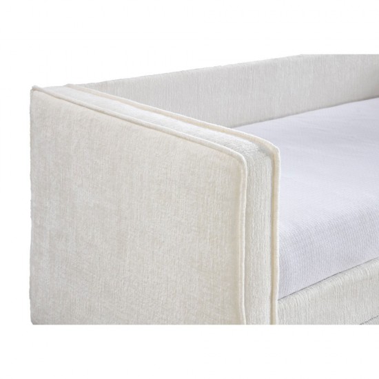 CALMO ΚΑΝΑΠΕΣ ΚΡΕΒΑΤΙ (ΓΙΑ ΣΤΡΩΜΑ 90x195cm) CREAM 222x99xH84,2cm