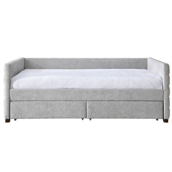 SUENO ΚΑΝΑΠΕΣ ΚΡΕΒΑΤΙ (ΓΙΑ ΣΤΡΩΜΑ 90x195cm) ΓΚΡΙ ΑΝΟΙΧΤΟ 209x99,5xH76cm