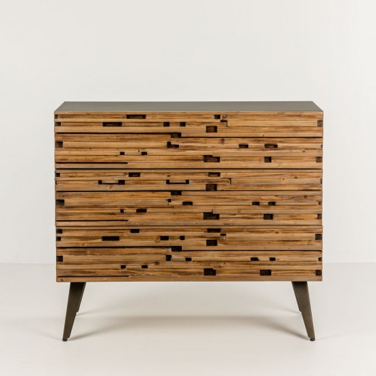 COAST ΣΥΡΤΑΡΙΕΡΑ 3ΣΥΡΤΑΡΙΑ ΜΑΥΡΟ ΦΥΣΙΚΟ 90x37x79cm