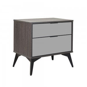 SPECCHIO ΚΟΜΟΔΙΝΟ 2 ΣΥΡΤΑΡΙΑ ΜΑΥΡΟ OAK ΚΑΘΡΕΠΤΗΣ 58x39xH55cm