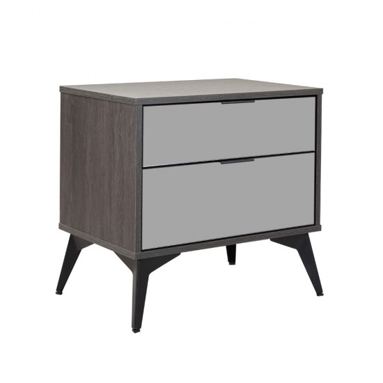 SPECCHIO ΚΟΜΟΔΙΝΟ 2 ΣΥΡΤΑΡΙΑ ΜΑΥΡΟ OAK ΚΑΘΡΕΠΤΗΣ 58x39xH55cm